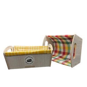 حامل خبز 2 في 1 وسلة خبز من الخشب الرخامي