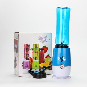 صانعة العصائر شيك آند تيك 3 وخلاط صغير (زجاجتان) | Mixeur Shake N Take 3 Smoothie Maker And Mini Blender (2 Bottles)