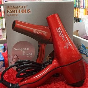 Séchoir Sonashi Fabulous à 2 vitesses rouge 2000Wمجفف سوناشي الرائع بسرعتين، أحمر، 2000 وات