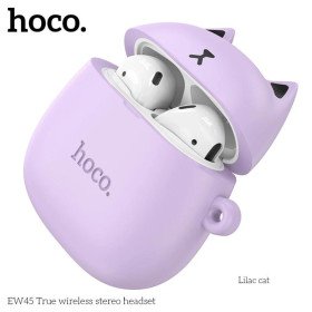 Hoco Écouteurs Sans Fil Bluetooth 5.3 Forme De Chat TWS EW45 2,10سماعات هوكو اللاسلكية بلوتوث 5.3 على شكل قطة TWS EW45 2.10