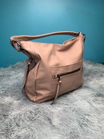  Sac à main en cuir PU souple pour femmes,grande capacité fourre-tout Simple - ROSE حقيبة يد نسائية من جلد البولي يوريثان الناعم، حقيبة حمل بسيطة ذات سعة كبيرة - وردي