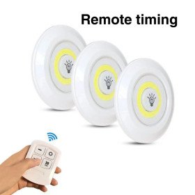 مجموعة من 3 مصابيح LED لاسلكية مع جهاز تحكم عن بعد Kit de 3 lampes Led sans fil avec télécommande 