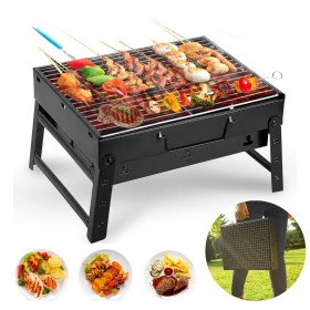 شواية فحم قابلة للطي وقابلة للنقل في حقيبة السفر